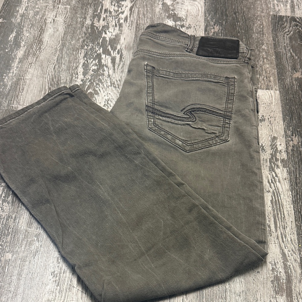 Men's Silver  brand Eddie grey Jeans